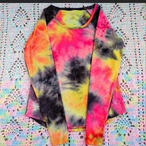 Tie-Dye Long Sleeve Women's Top